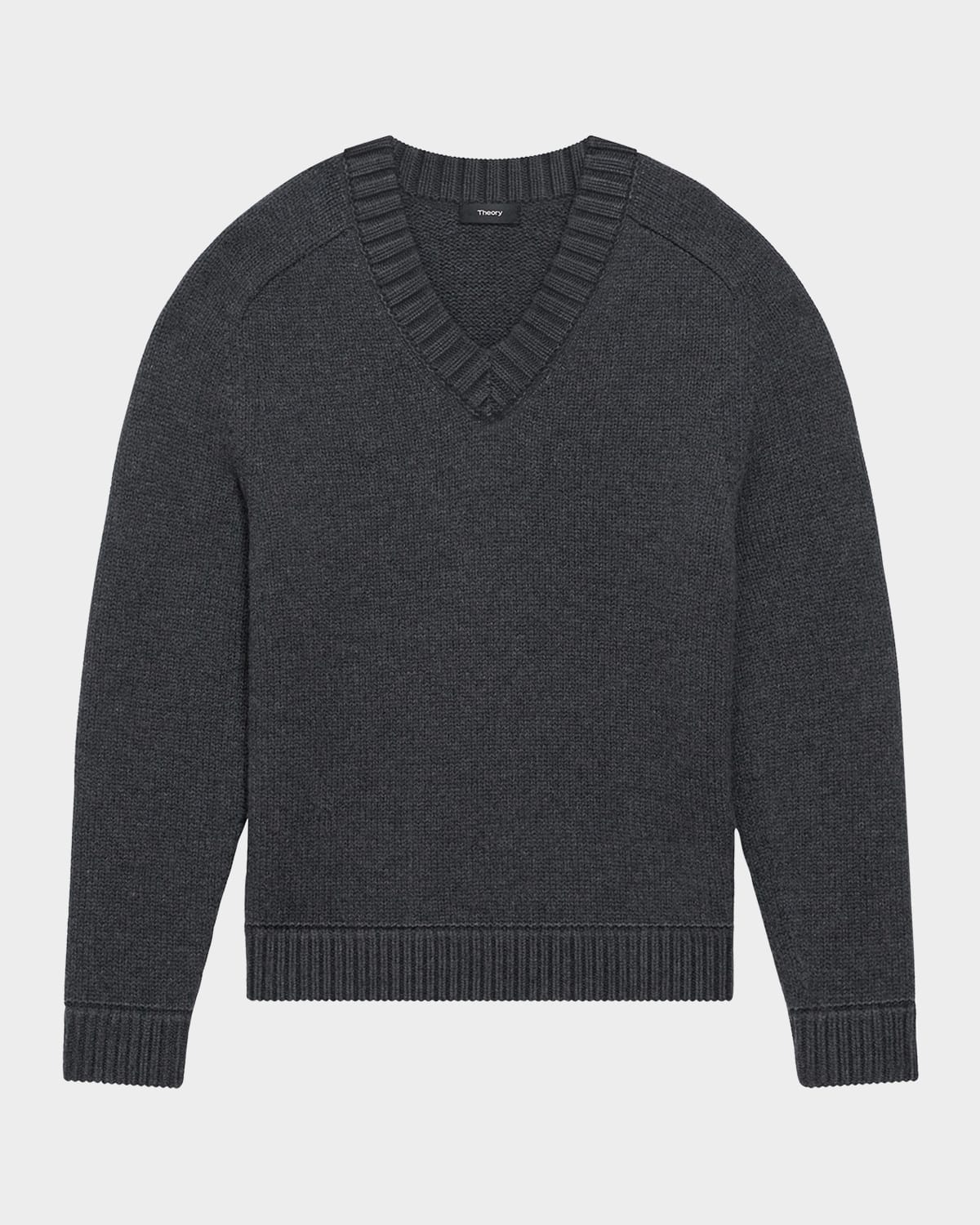 THEORY MEN'S WOOL-CASHMERE V-NECK SWEATER 