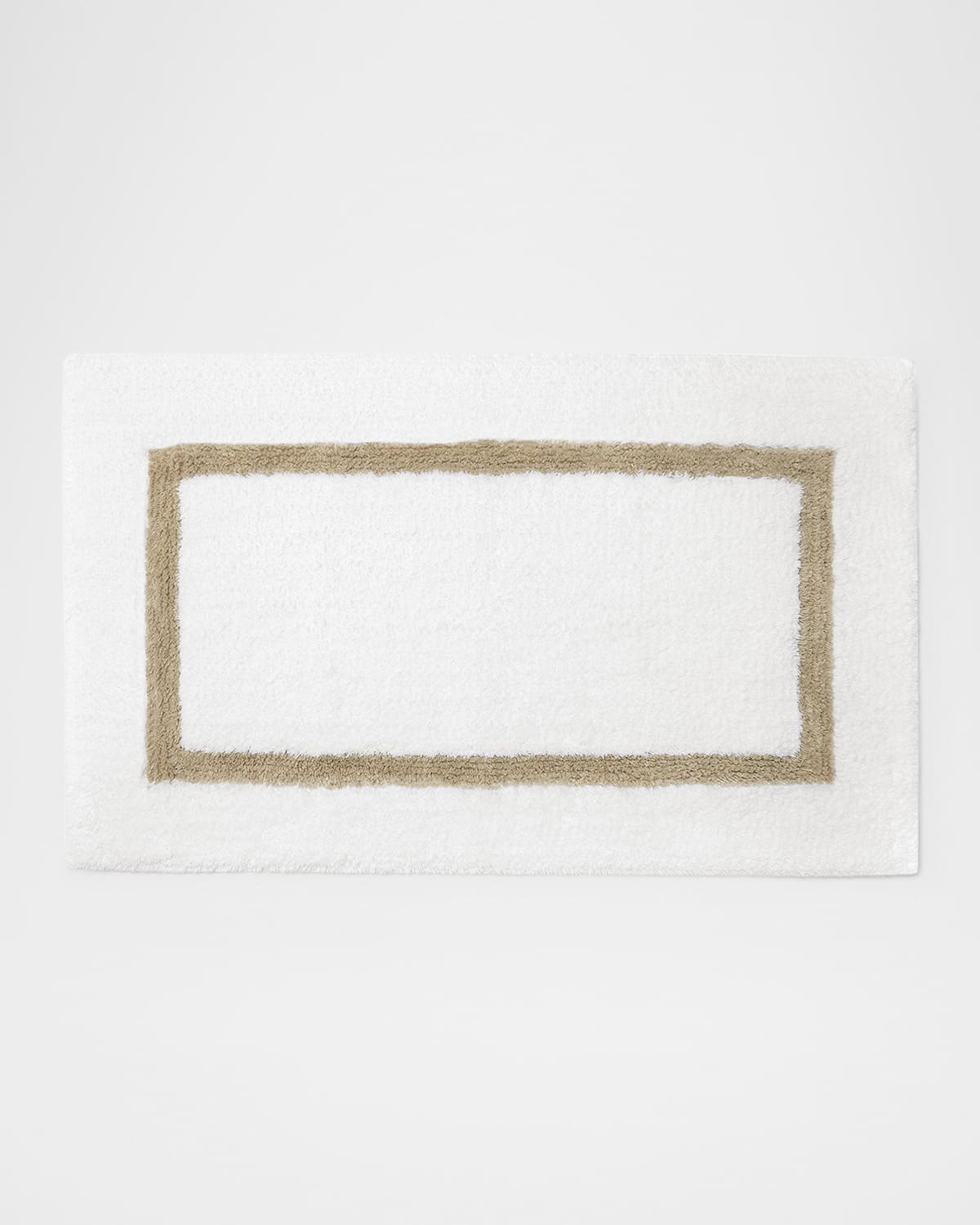 Sferra Lindo Bath Rug, 23" X 59" In White/sand