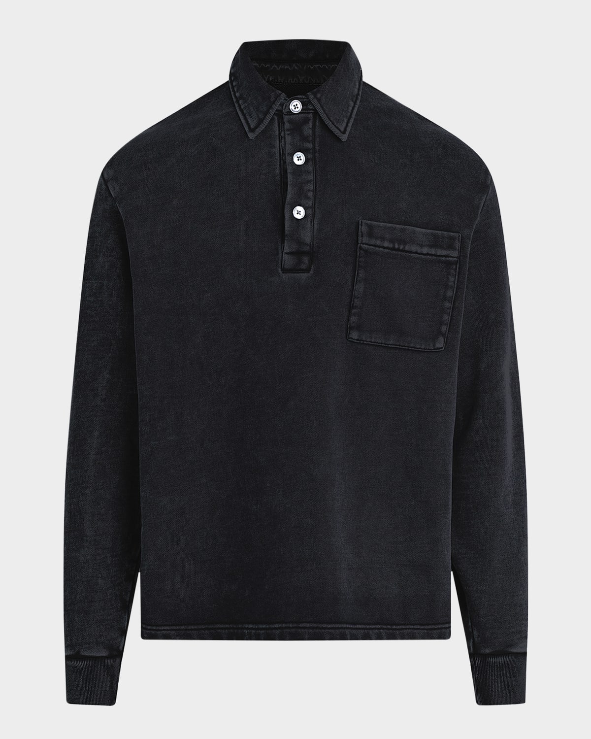 Men's Cotton Polo Sweatshirt