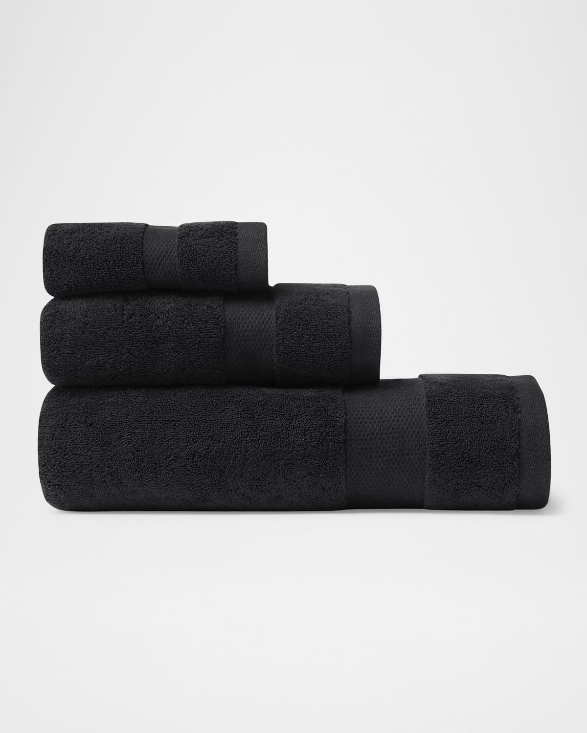 Sferra Bello Nuovo Combed Cotton Bath Towel In Black