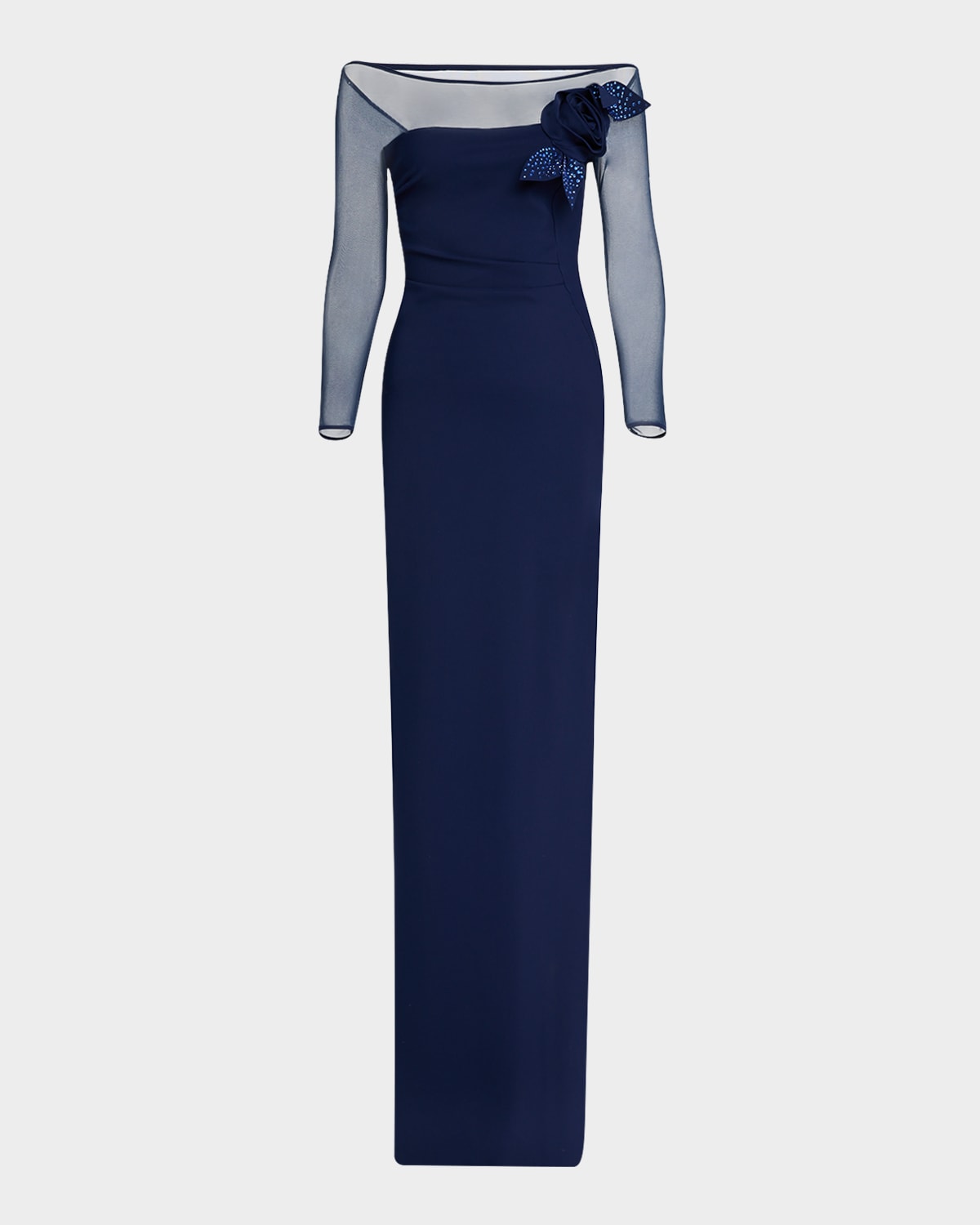 Saori Off-Shoulder Illusion Mermaid Gown