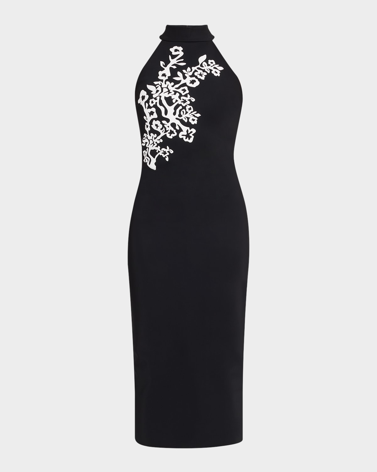Kety Mock-Neck Midi Sheath Dress
