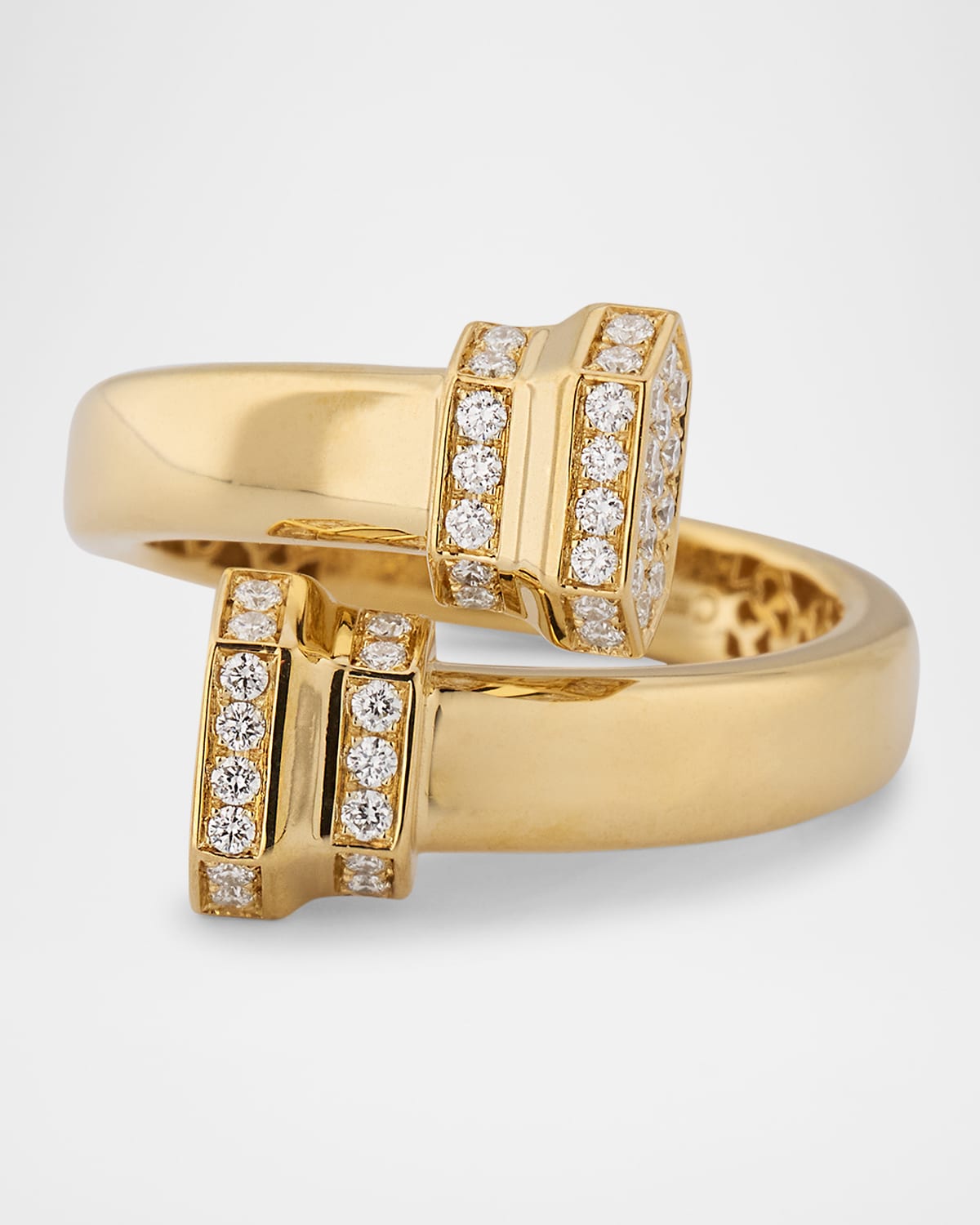 18K Yellow Gold Crivelli Diamond Bangle Bracelet