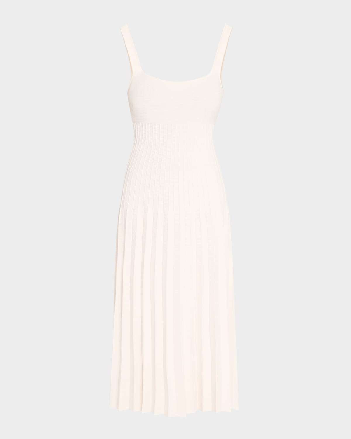 Staud Ellison Dress In Ecru