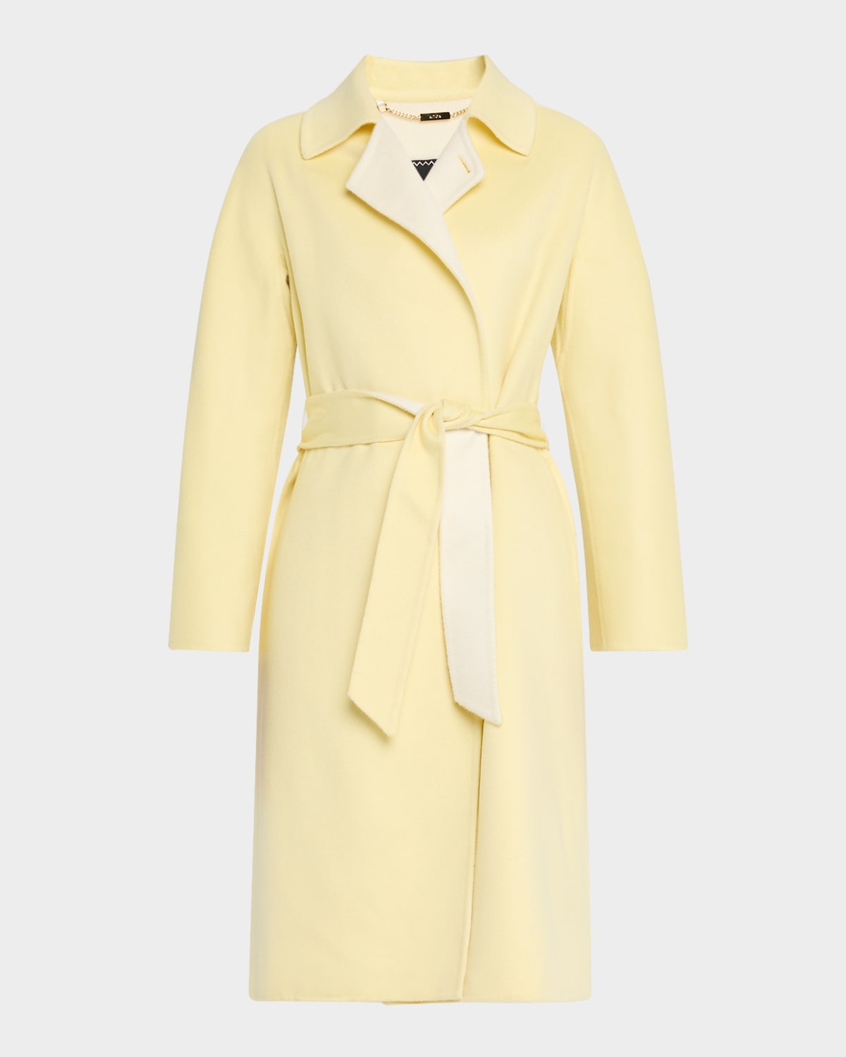Double-Face Cashmere Wrap Coat
