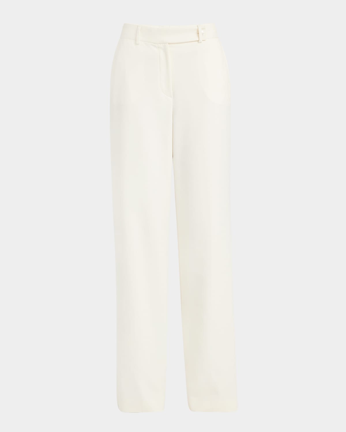 Wide-Leg Crepe Pants