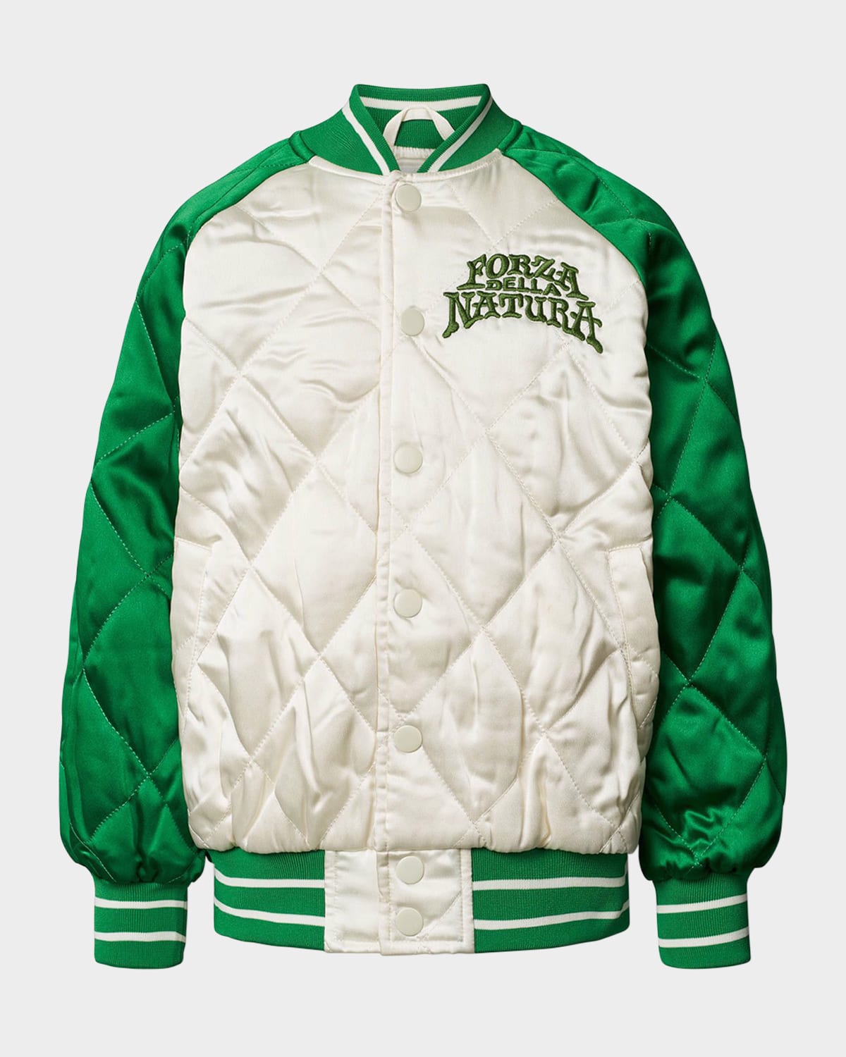 Molo Boy's Haru Varsity Jacket In Jaguar And Snake