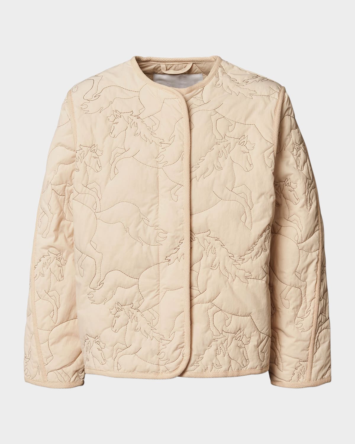 MOLO GIRL'S HOLLEY QUILTED HORSE JACKET 
