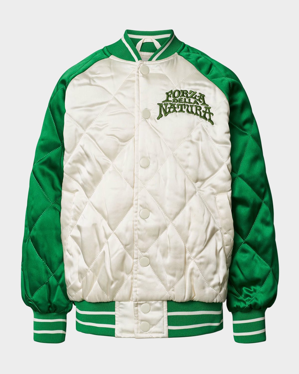 Molo Boy's Haru Varsity Jacket In Jaguar And Snake