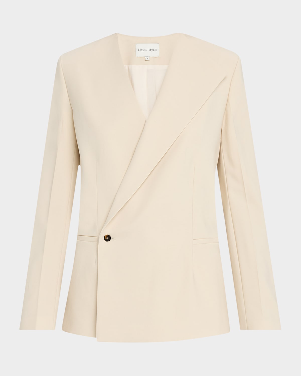 LOULOU STUDIO NODO DOUBLE-BREASTED JACKET 