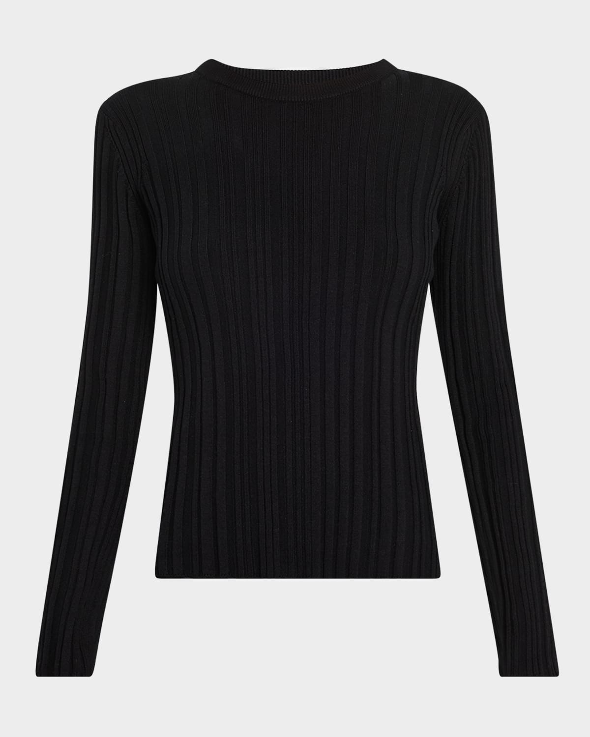 LOULOU STUDIO ELSA RIB LONG-SLEEVE TOP 