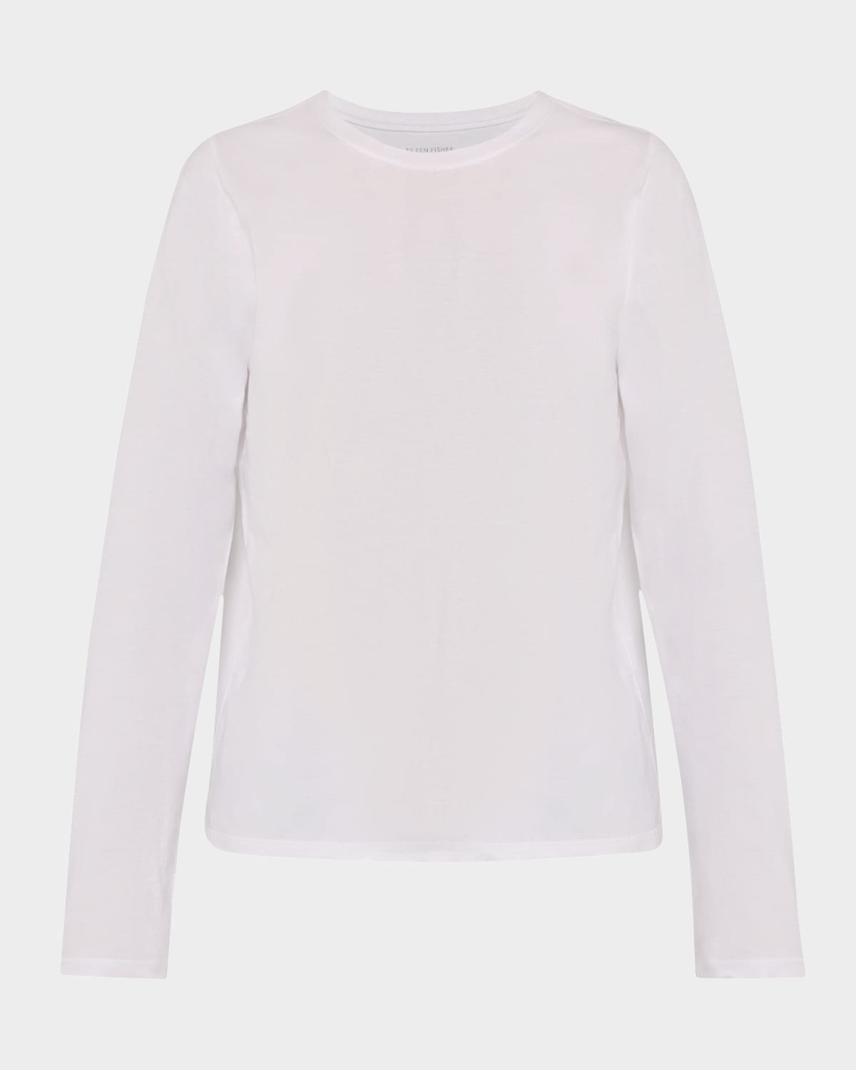 Eileen Fisher Long-Sleeve Organic Cotton Jersey Tee