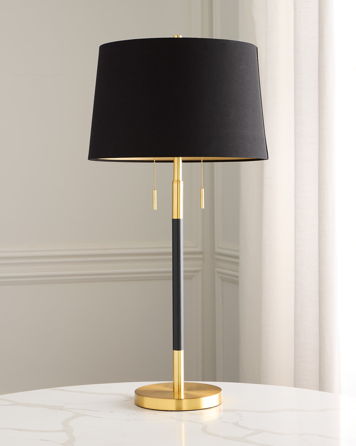 Shop Couture Lamps 2-light Metal Table Lamp, 33" In Black