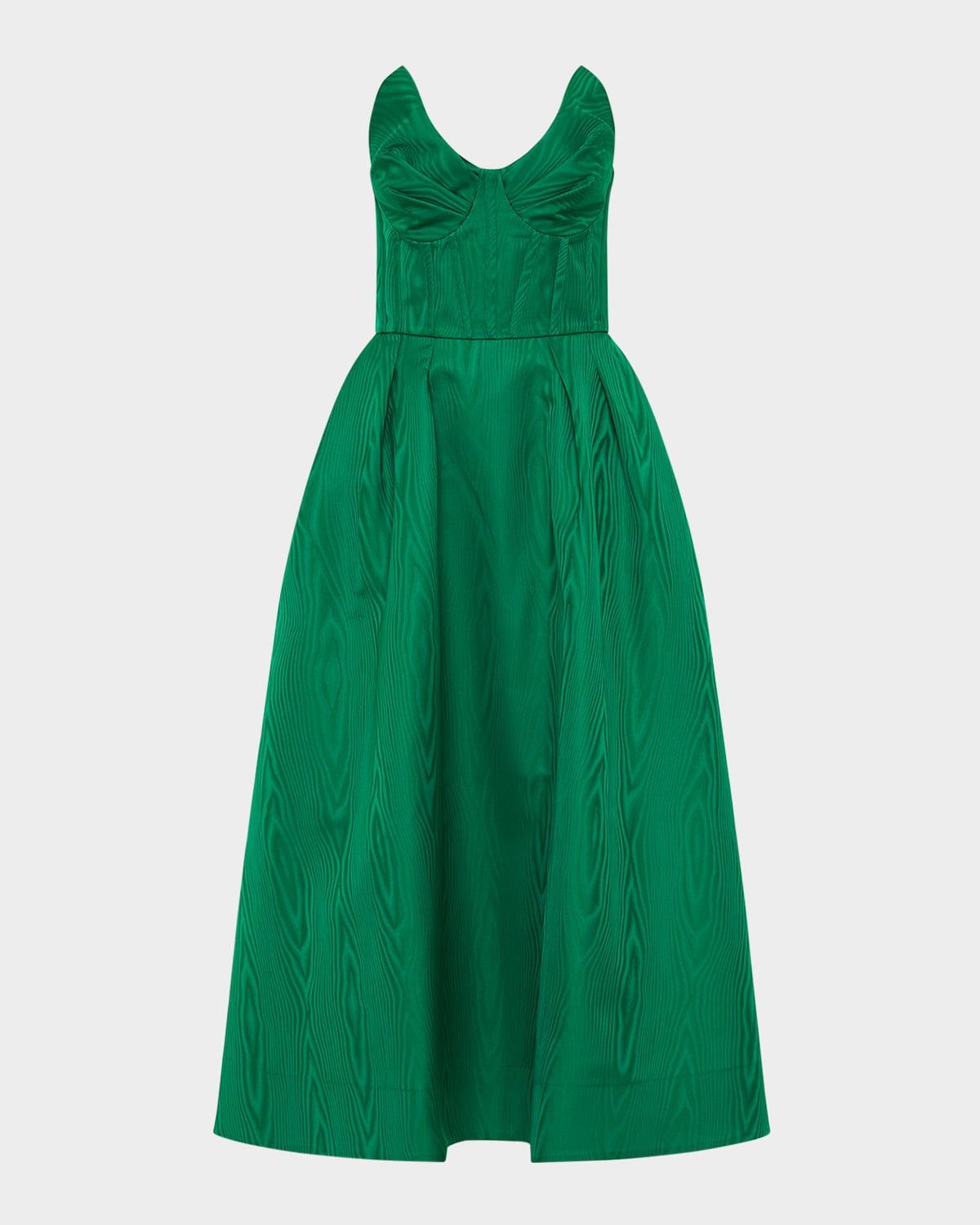 Rebecca Vallance Abigail Pleated Midi Dress In Green