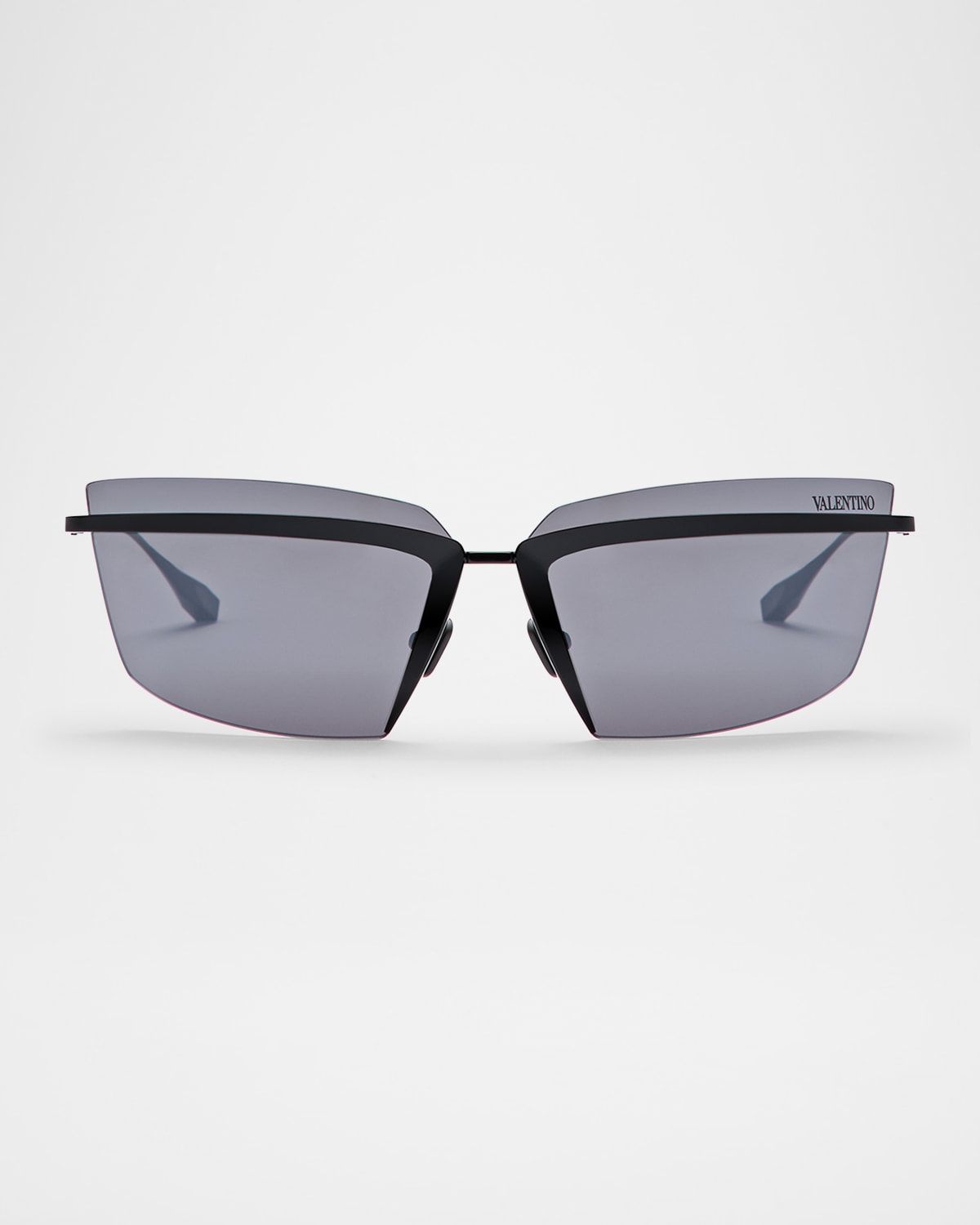 V-Lure Rimless Acetate & Titanium Cat-Eye Sunglasses