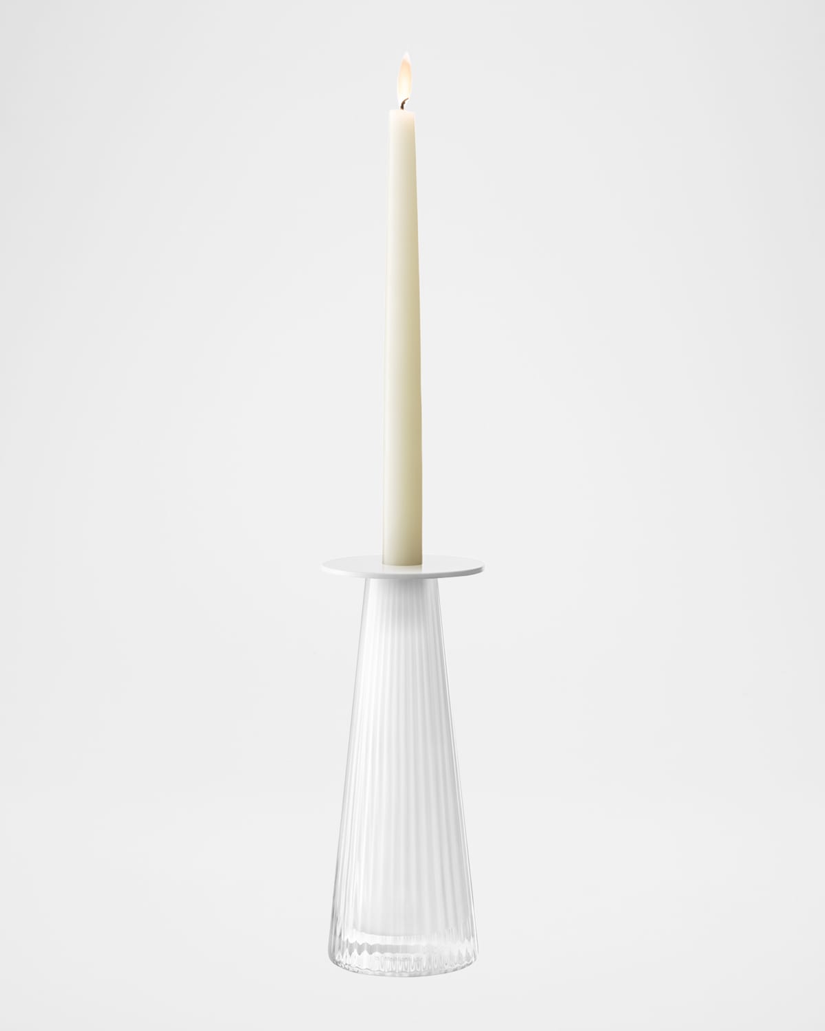 Lsa Beacon 9" Candle Holder/vase In White
