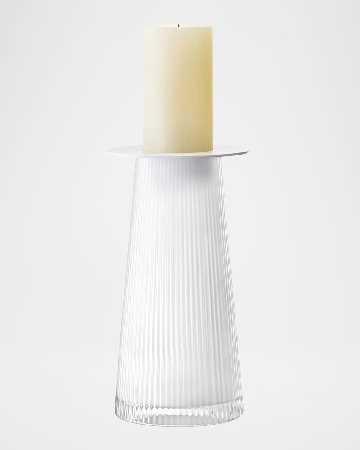 Lsa Beacon 12" Lantern/vase In White