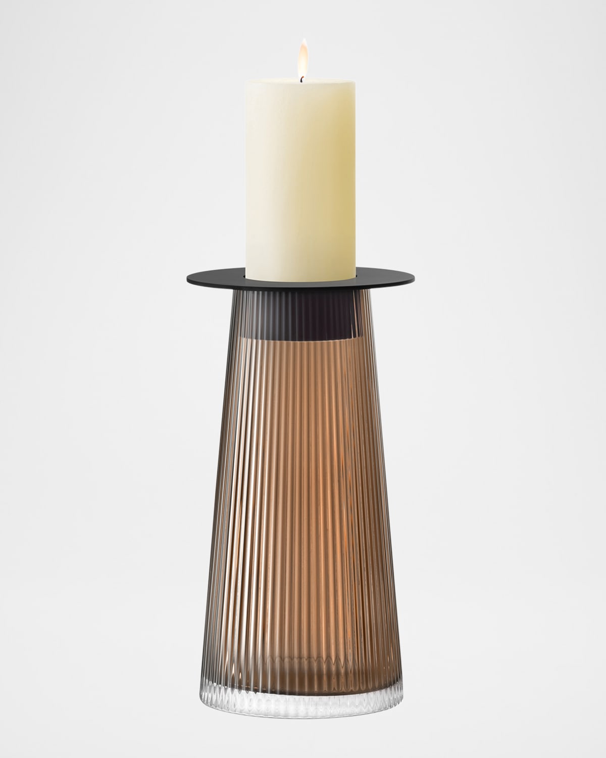 Lsa Beacon 12" Lantern/vase In Brown