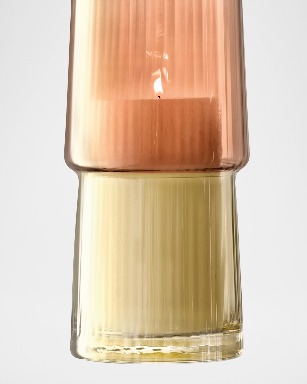 Lsa Gems Glass Vase In Amber