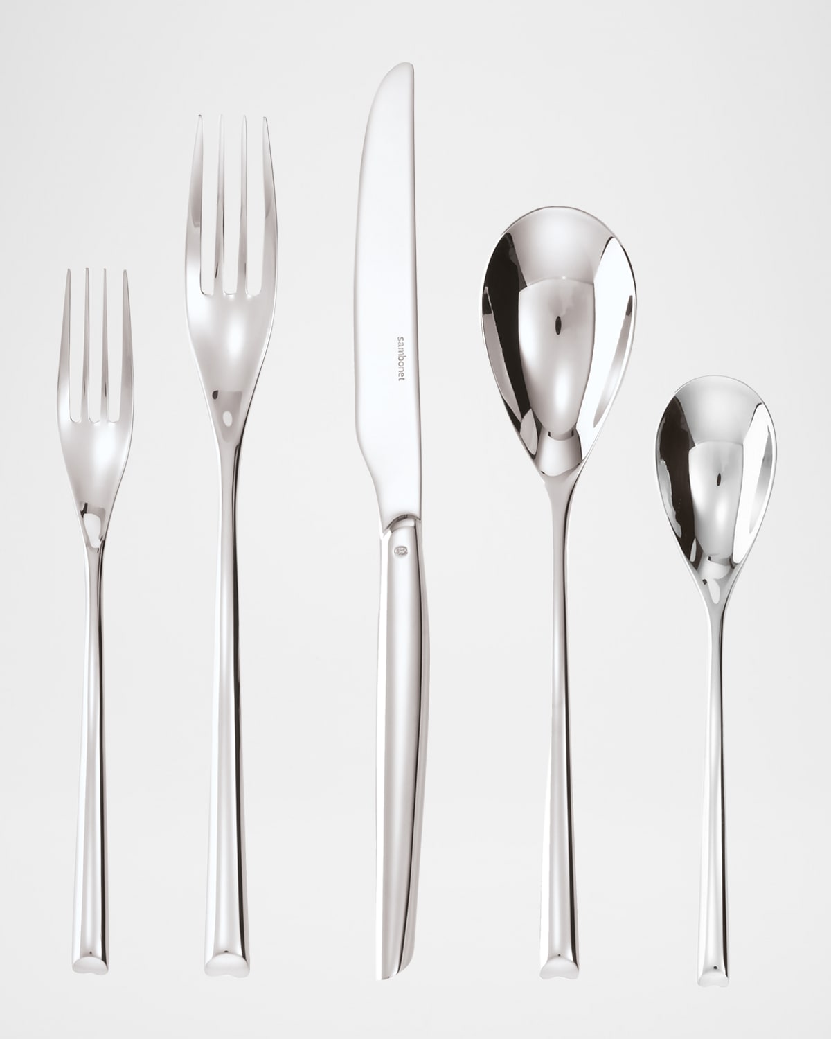 Sambonet H-art 5-piece Stainless Steel Place Setting Set In Silver