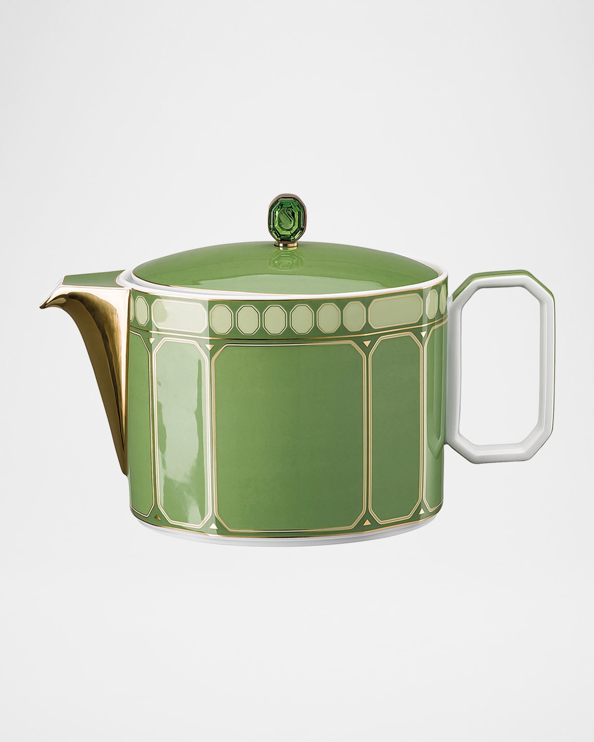 Swarovski Signum Large Teapot, 45 Oz. In Green