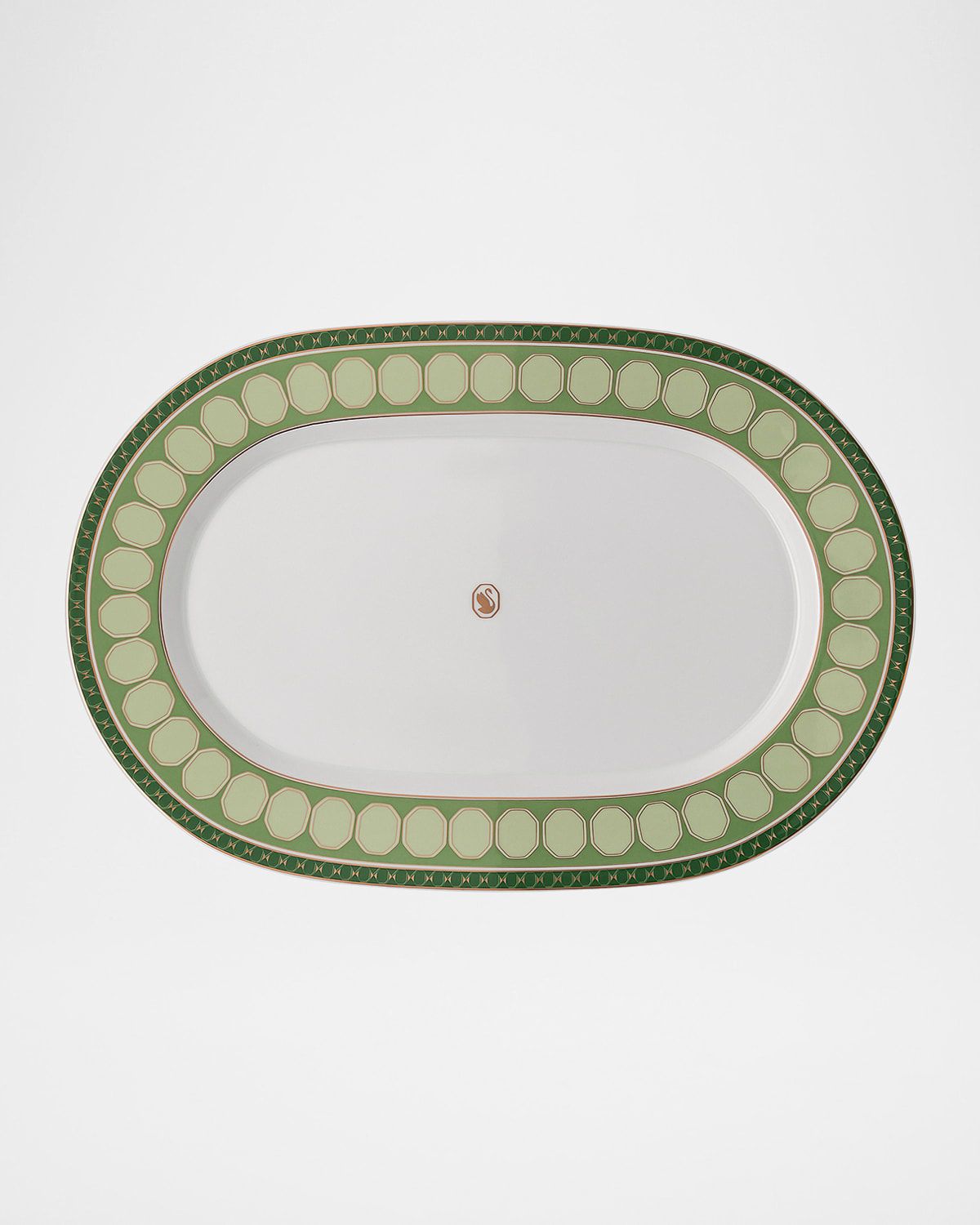 Swarovski Signum Platter, 16" In Green