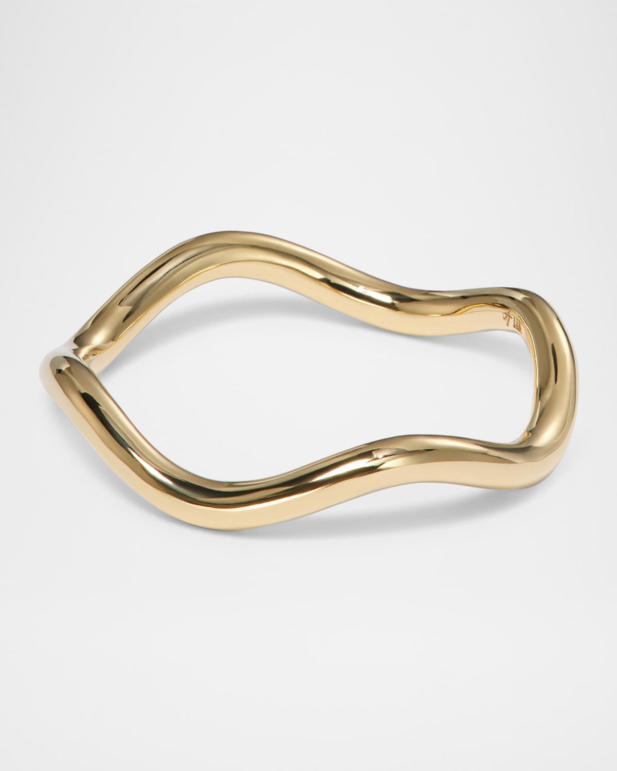 18K Yellow Gold Curve Stacking Ring, Polished