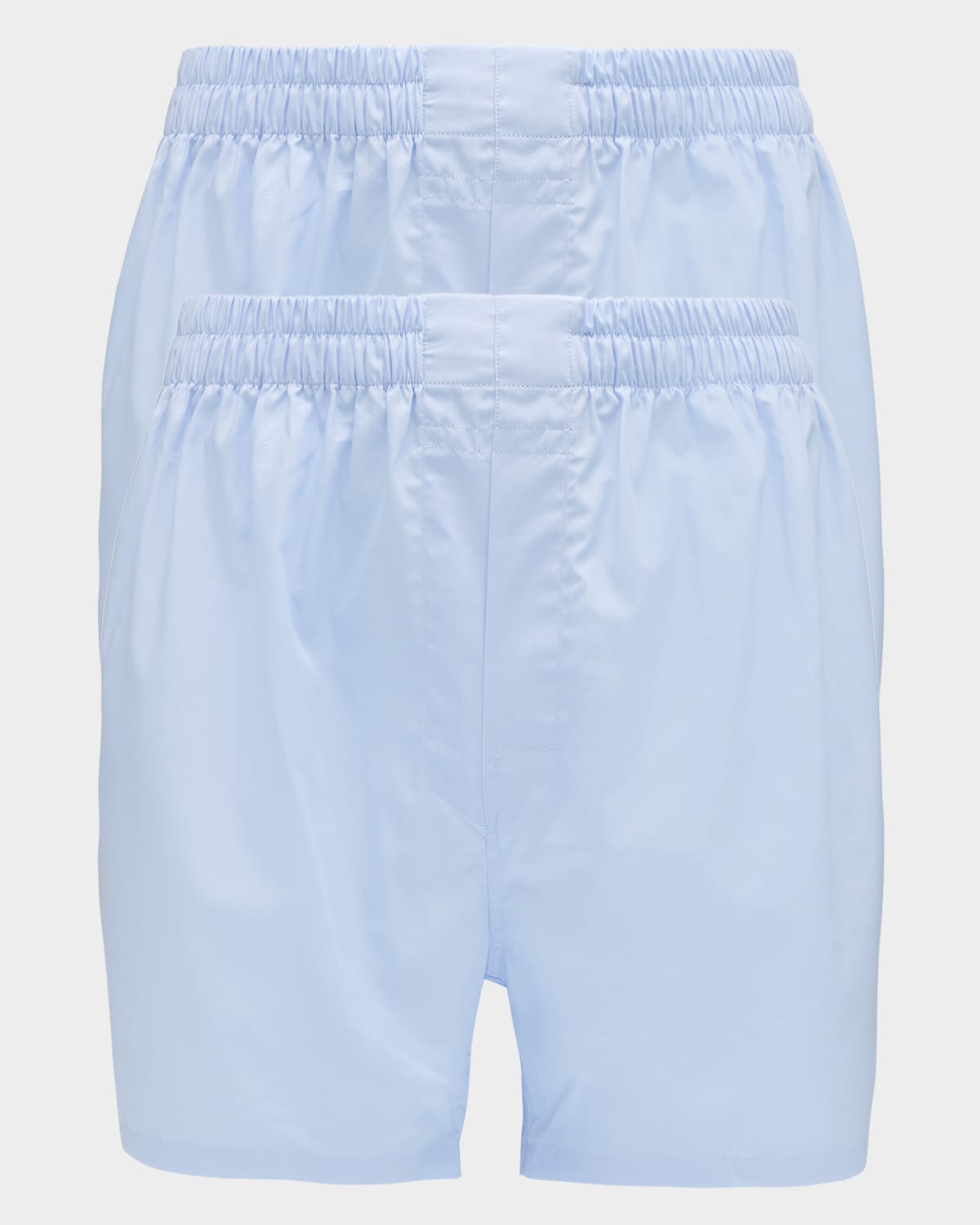 Neiman Marcus Men's 2-pack Cotton Boxers In Blue