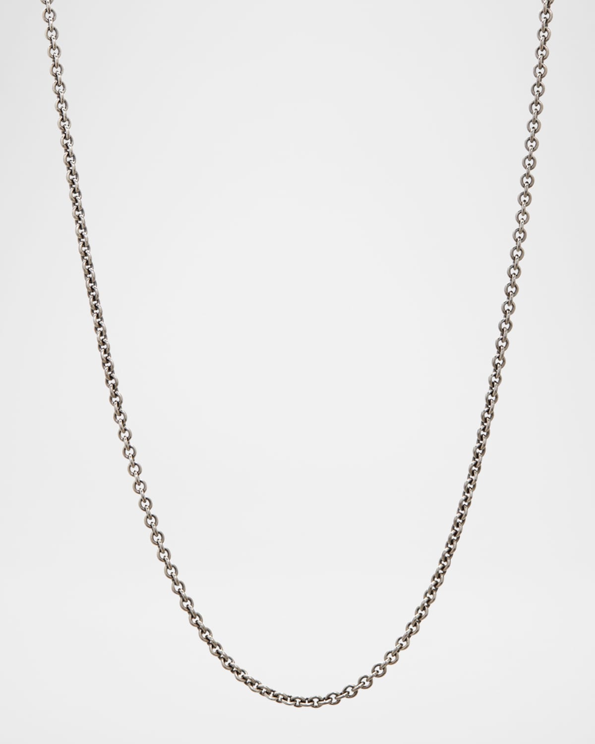 Men's Artisan Sterling Silver Link Necklace, 24"L