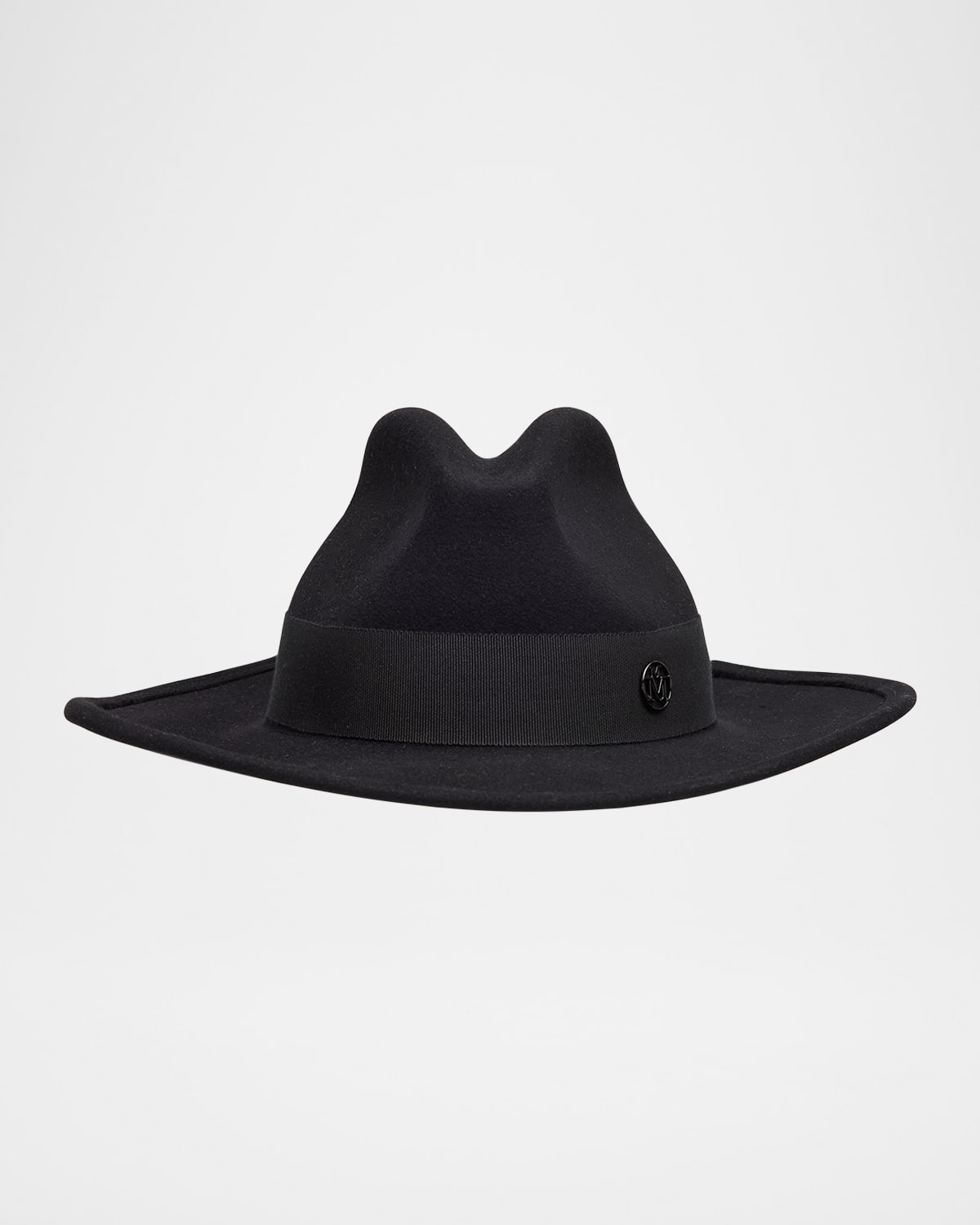 MAISON MICHEL AUSTIN FELT WOOL FEDORA 