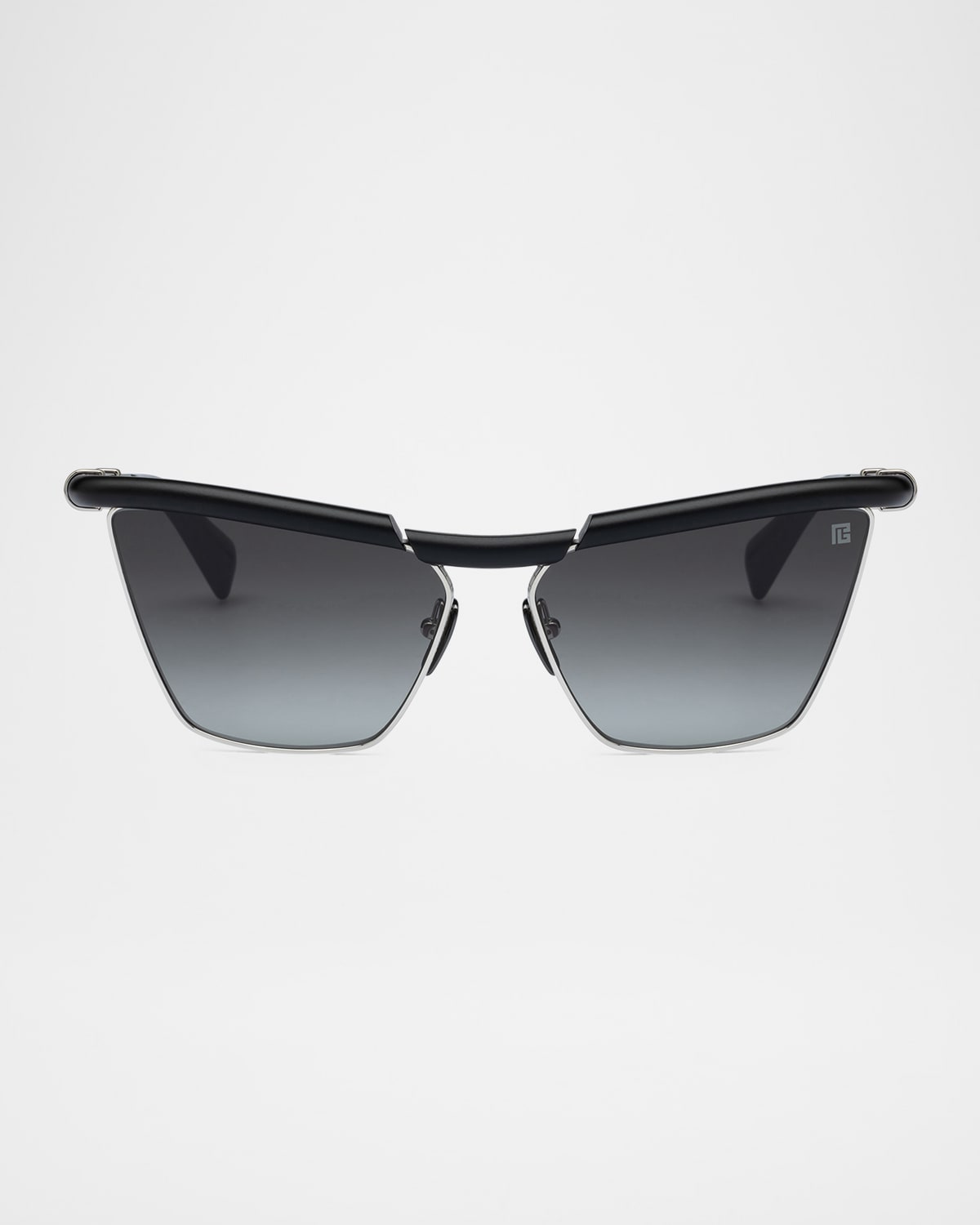 Balmain Victoire - Matte Black / Silver Sunglasses In Blk Slv