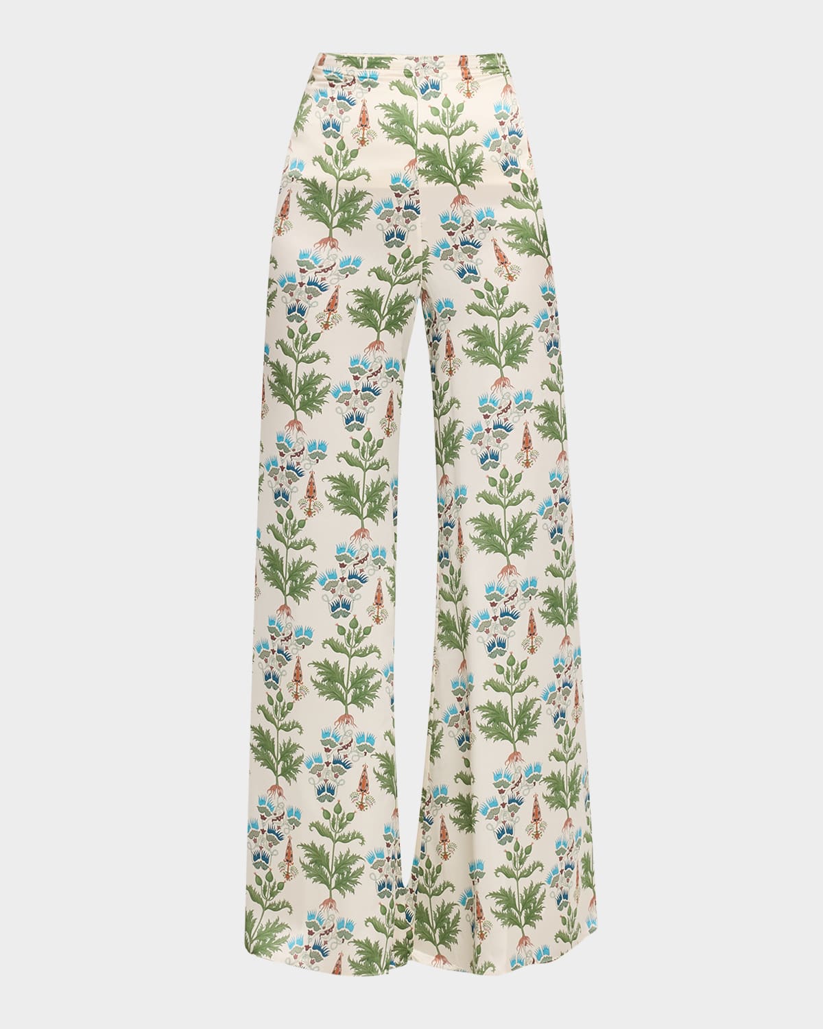 Blair Wide-Leg Silk Pants