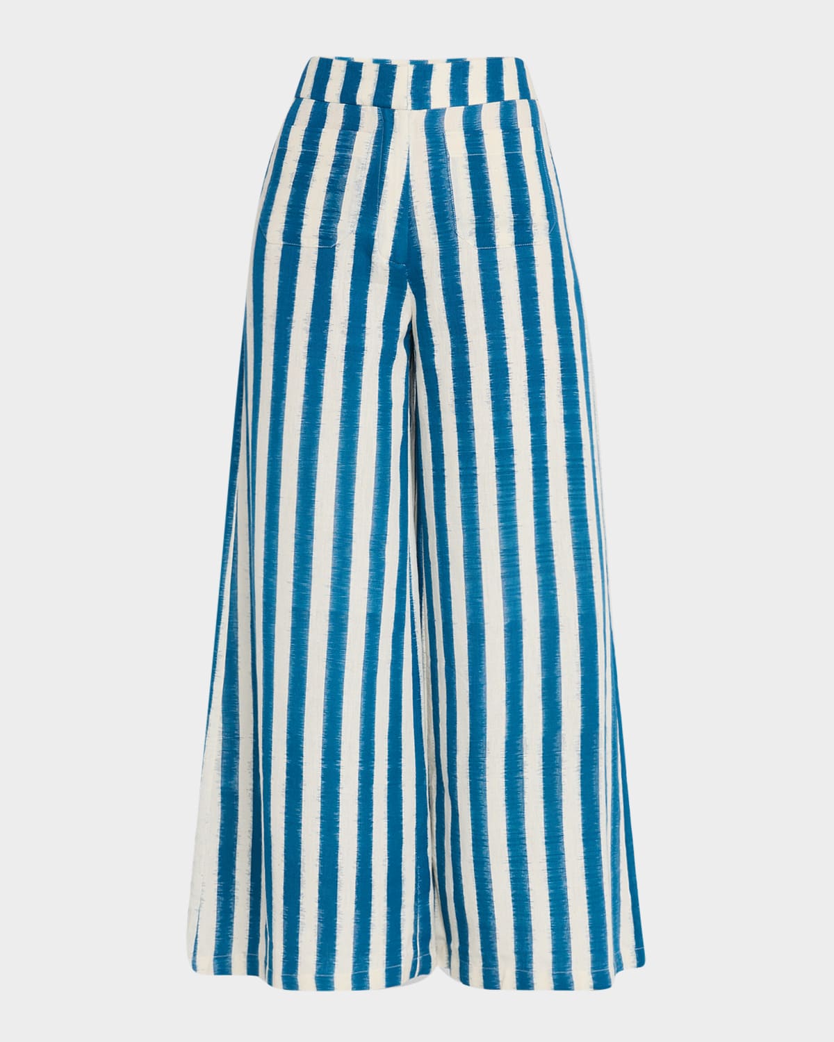 Adele Striped Wide-Leg Ankle Pants