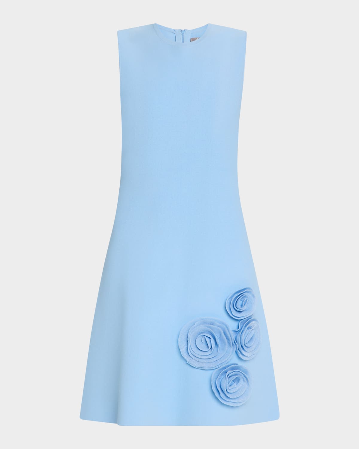 Lela Rose Penelope Rose Applique Knit Sleeveless Dress