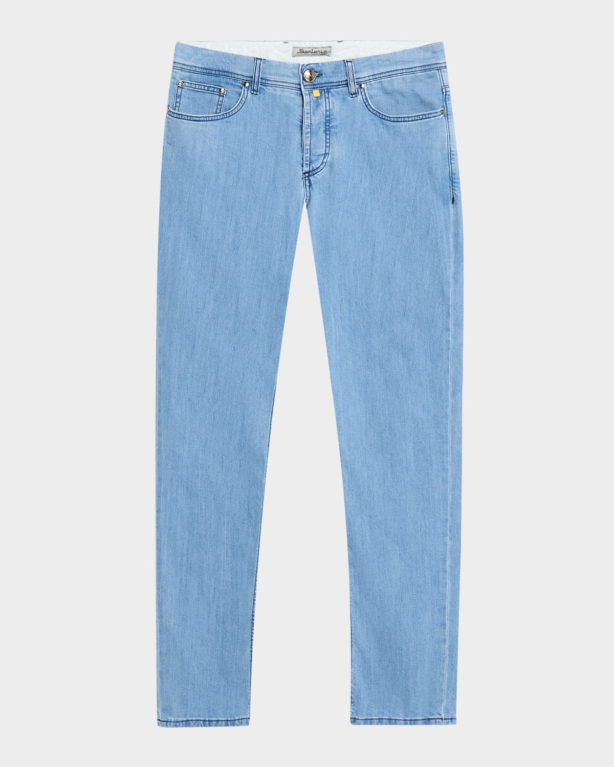 Men's Light-Wash Denim Jeans