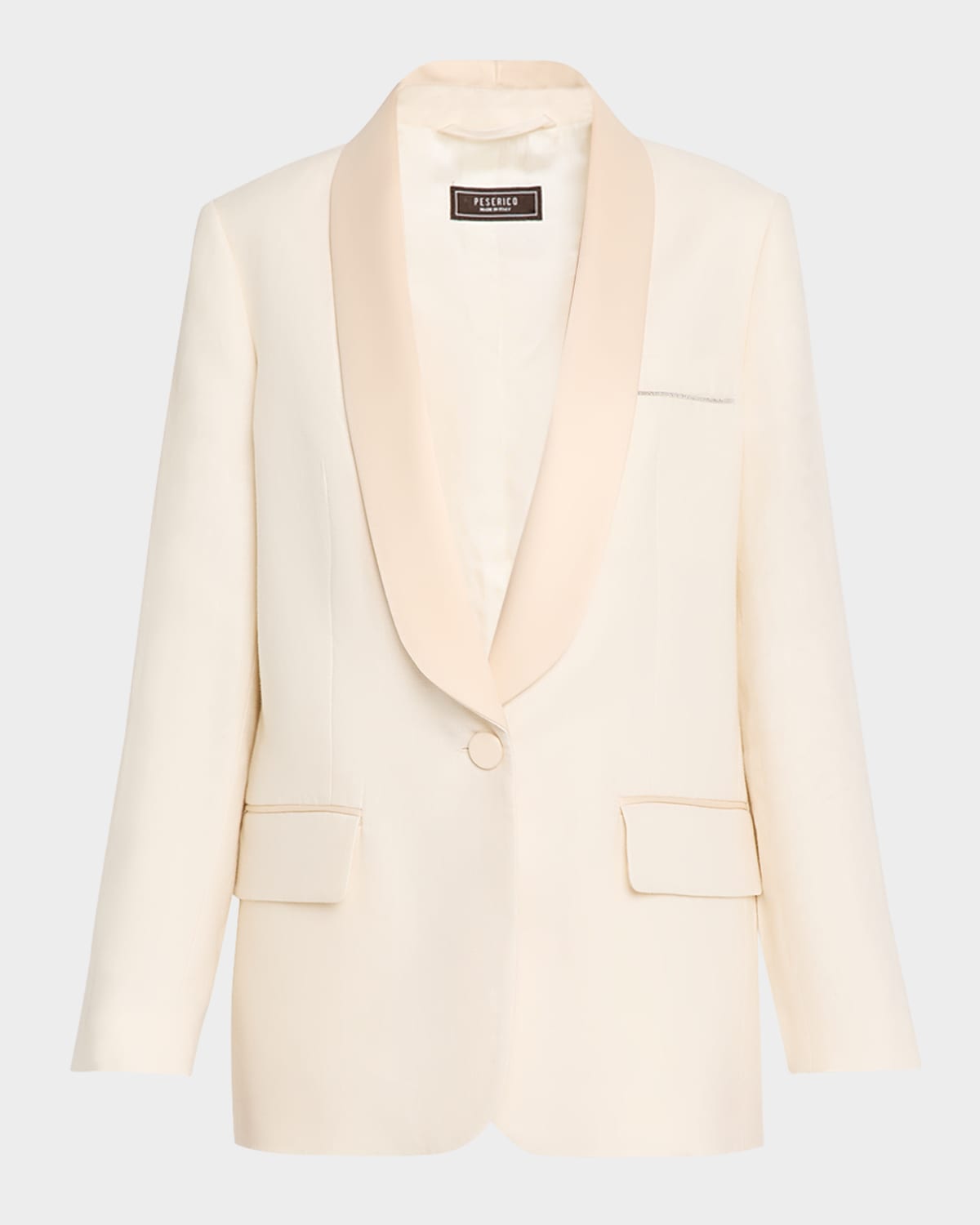 PESERICO SINGLE-BUTTON SMOKING JACKET 