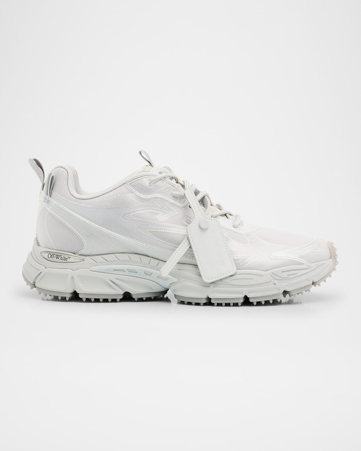 Off-white Men's Be Right Back Mesh Runner Sneakers In Animation Trasparent Gr