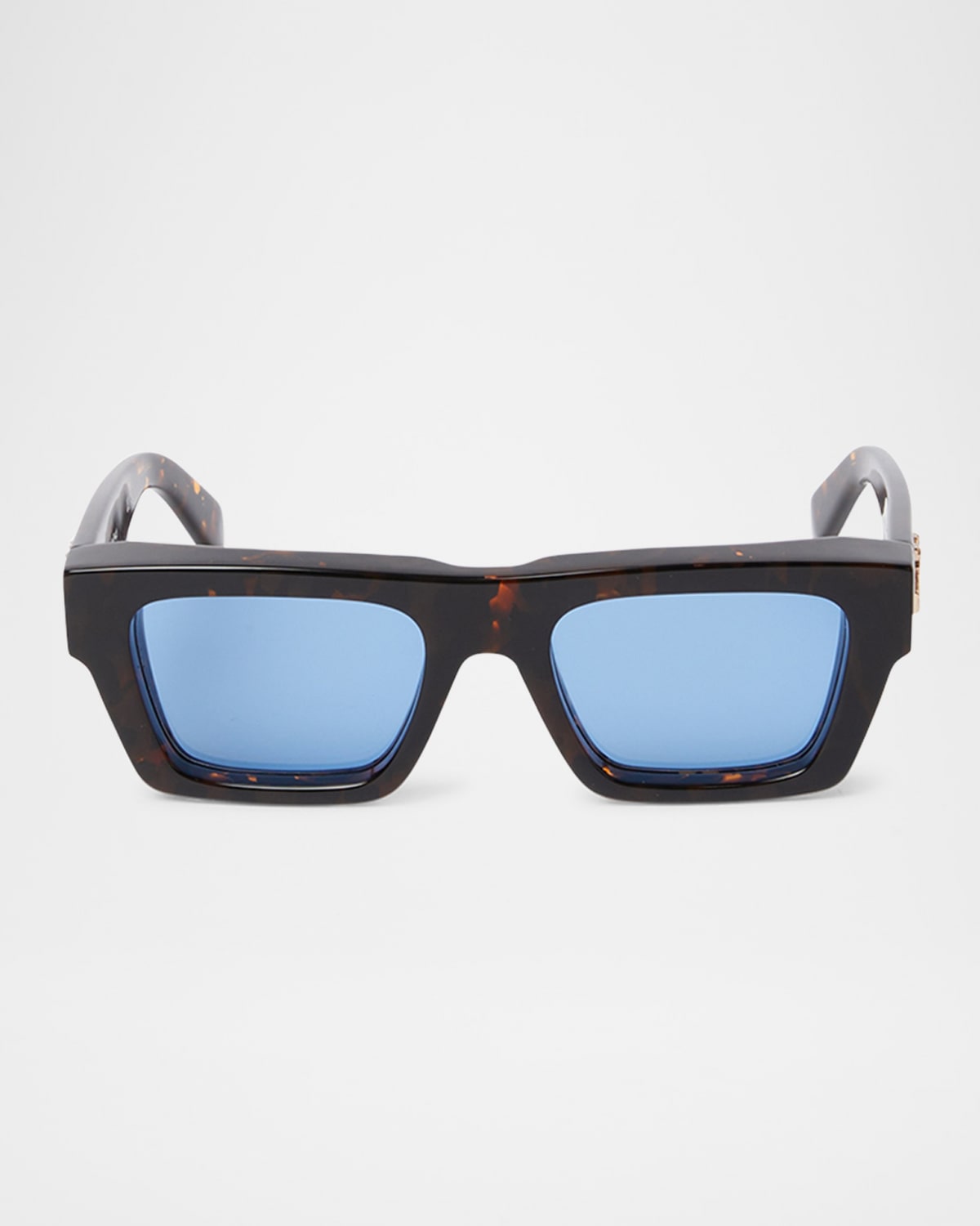 Off-white Off- Virgil Havana/blue Sunglasses In 16045havana Blue