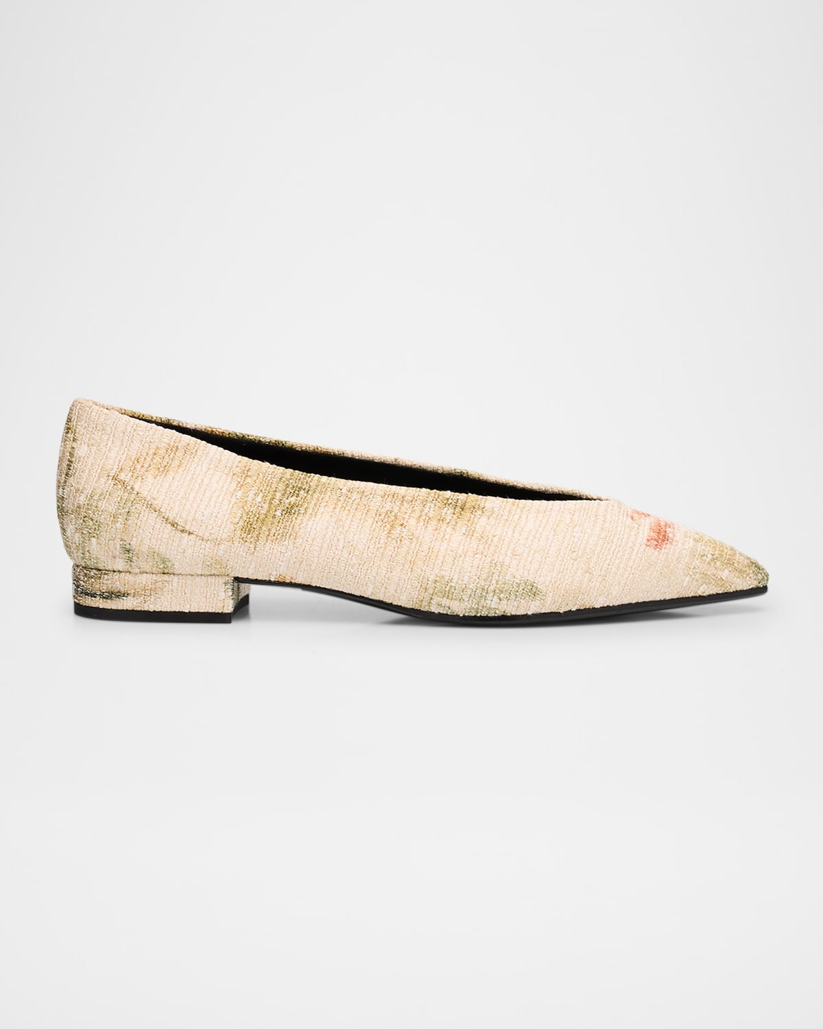 Rebecca Linen Ballerina Flats