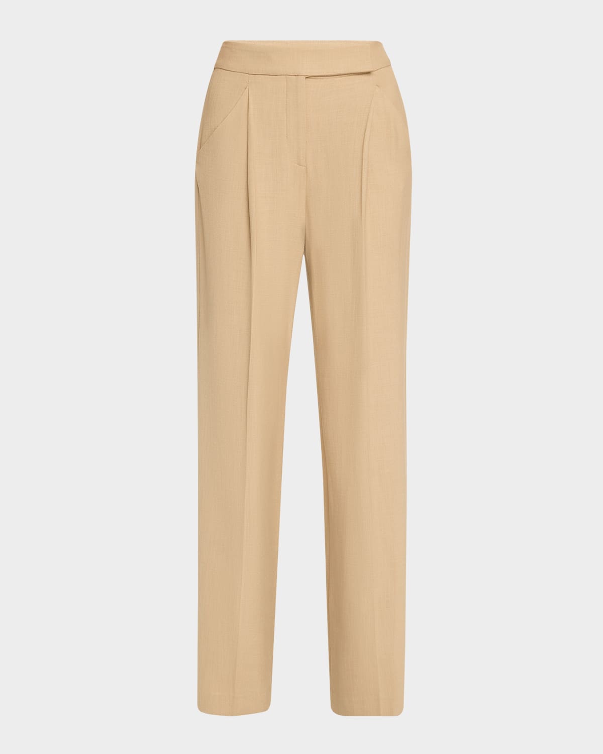 Veronica Beard Cruz Stretch-linen Pant In Stone Khaki In Stone Khaki