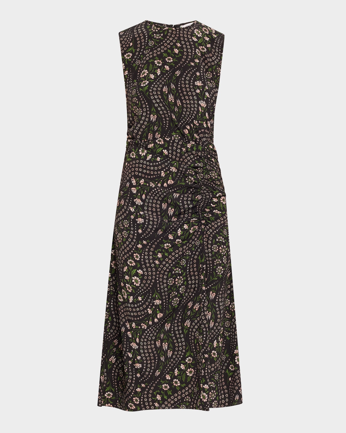 Veronica Beard Viviana Midi Dress In Black Multi