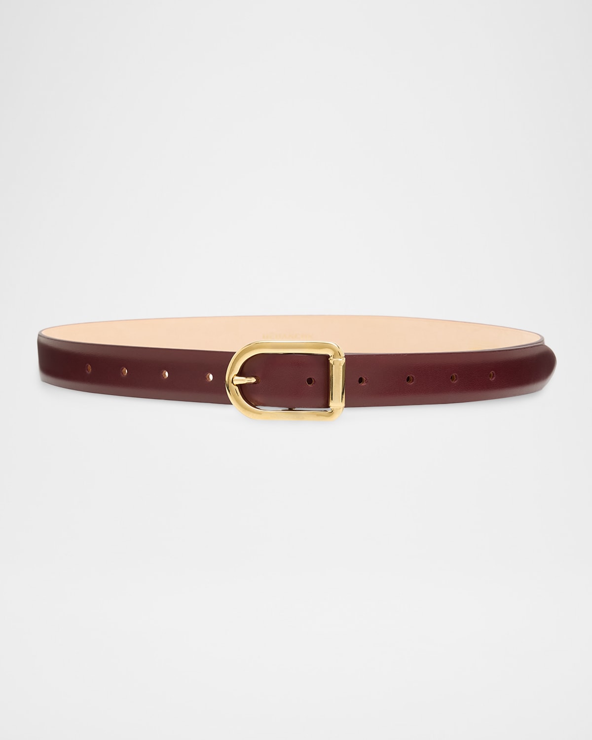 Dehanche Mija Leather Belt In Gold