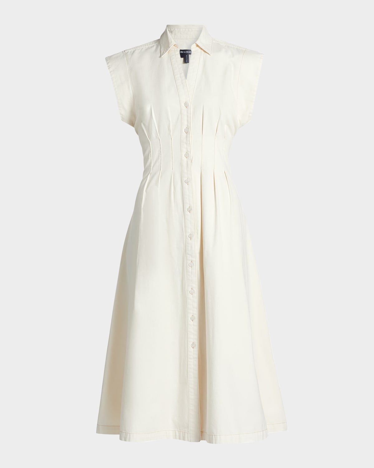 Veronica Beard Ruben Button-front Midi Dress