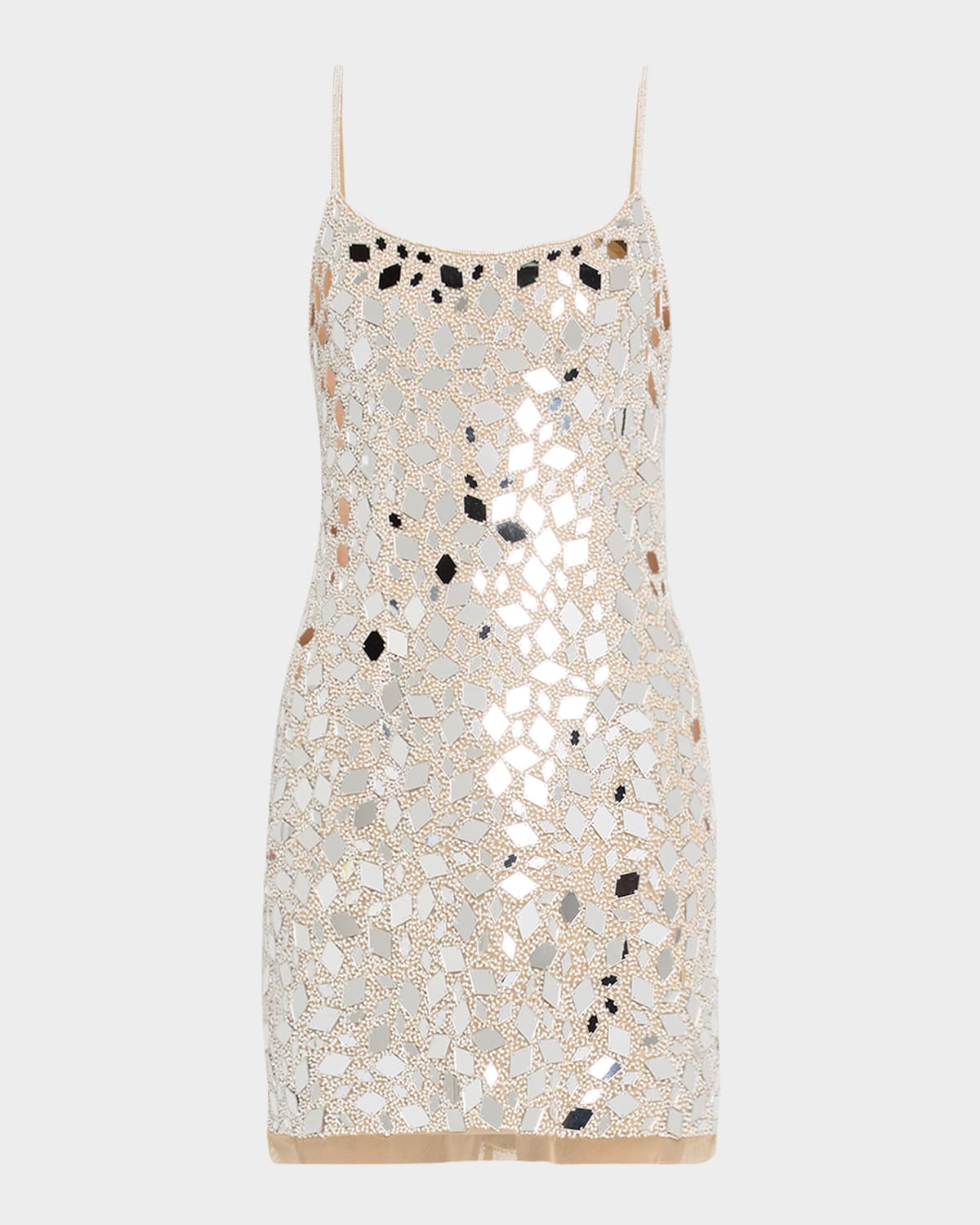 Kaia Beaded Mirror Mini Dress