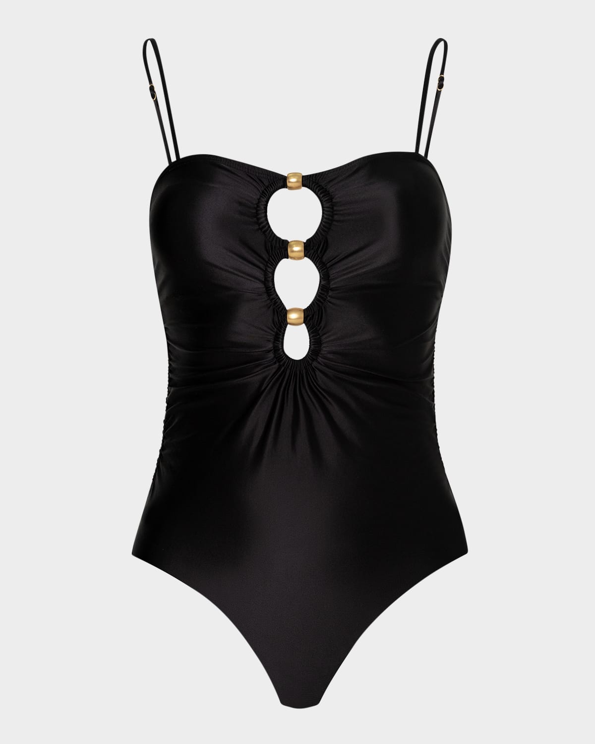 Pq Swim Keyhole One-piece Swimsuit In Nightfall