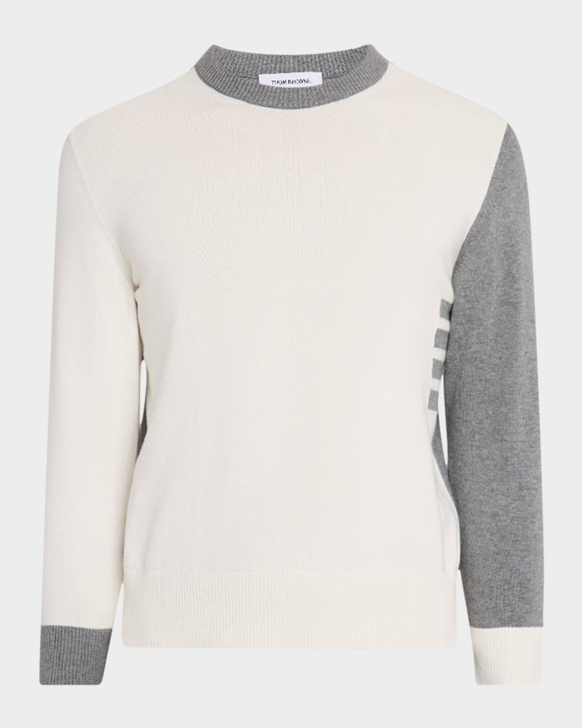 THOM BROWNE MEN'S 4-BAR FUN MIX JERSEY STITCH SWEATER 