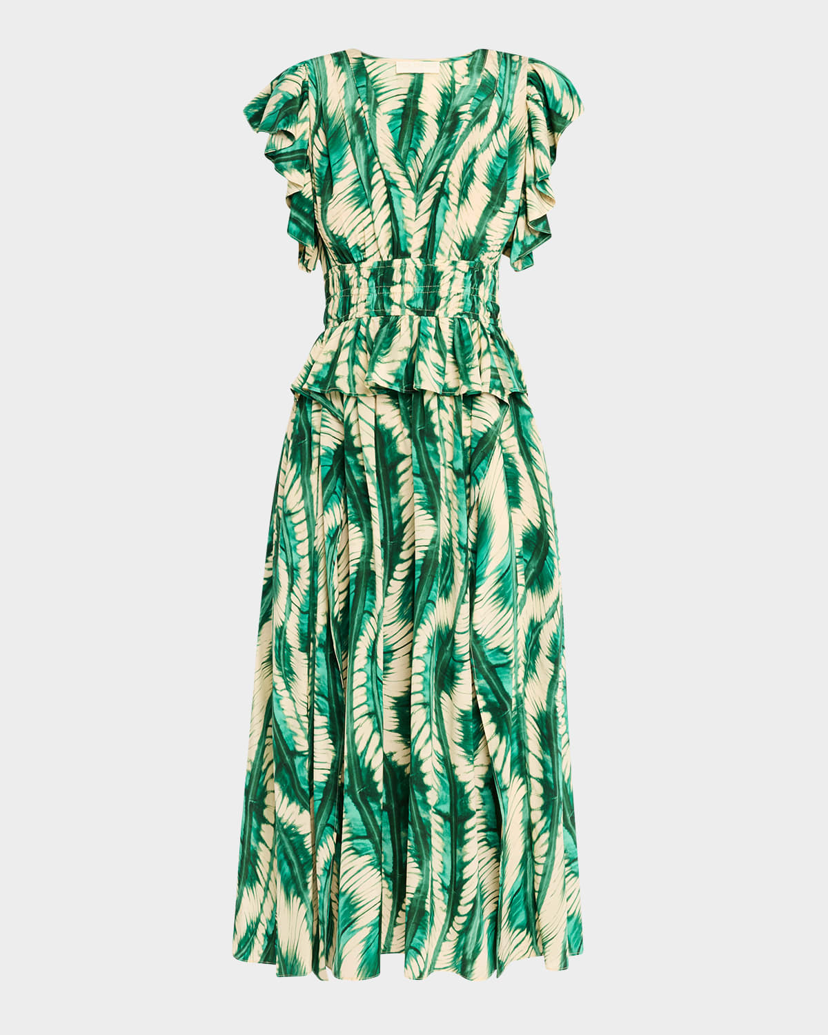Shop Ulla Johnson Brielle Midi Dress In Acacia