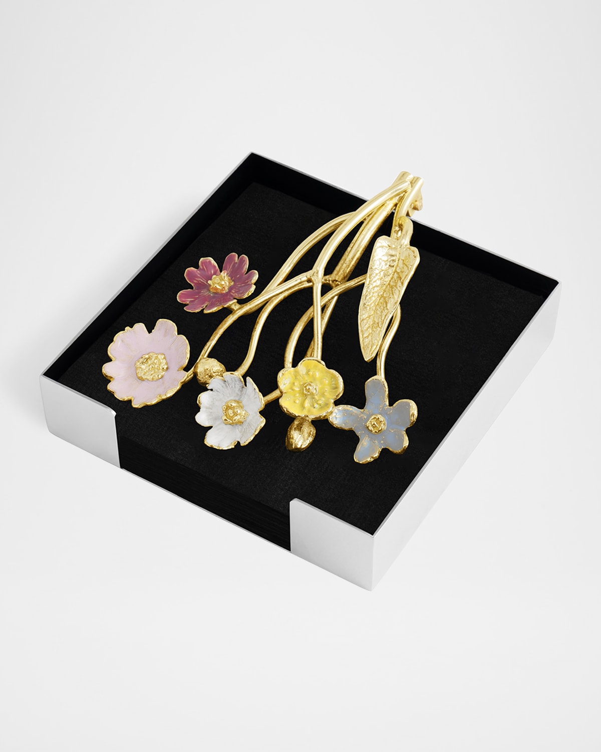 Michael Aram Wildflowers Cocktail Napkin Holder In Multi