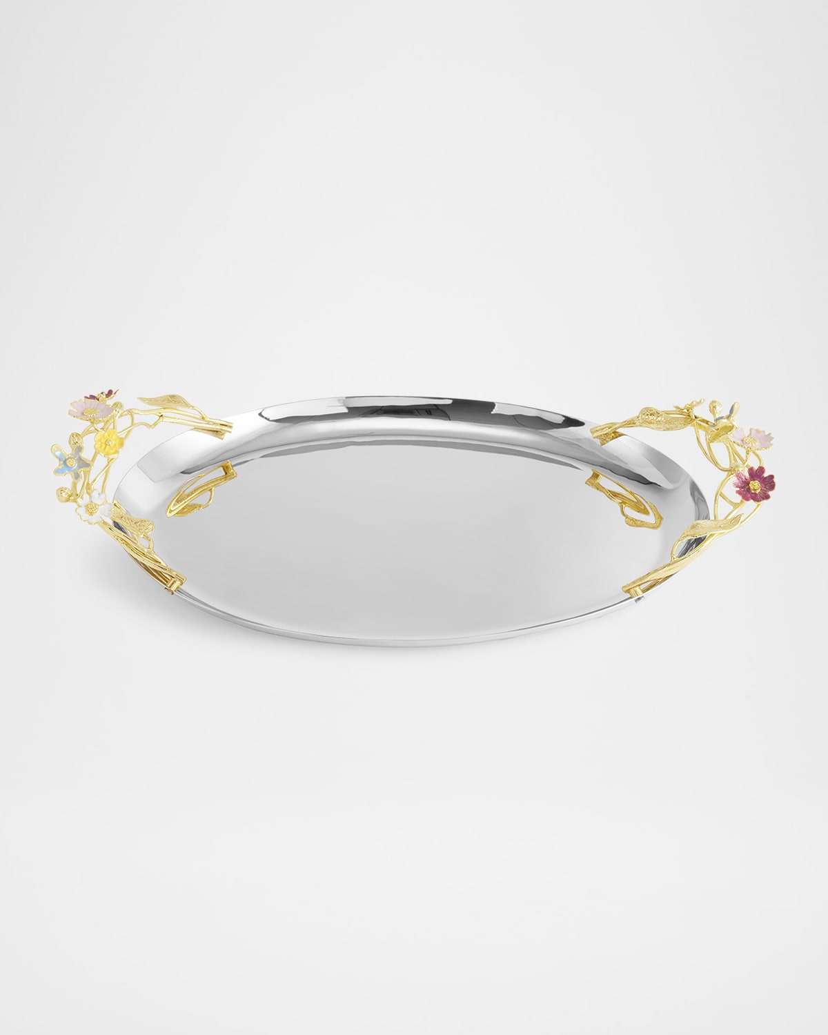 Michael Aram Wildflowers Medium Oval Tray In Multi