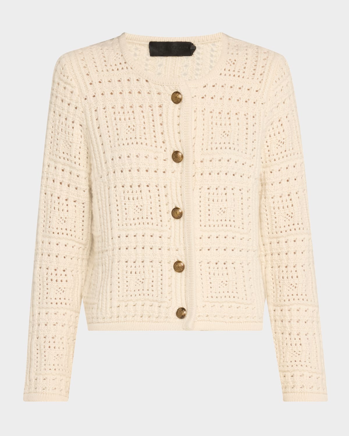 NILI LOTAN HARRY OPEN KNIT CASHMERE SWEATER JACKET 